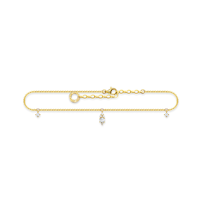 Anklet With Zircona Adorned Pendants from Thomas Sabo
