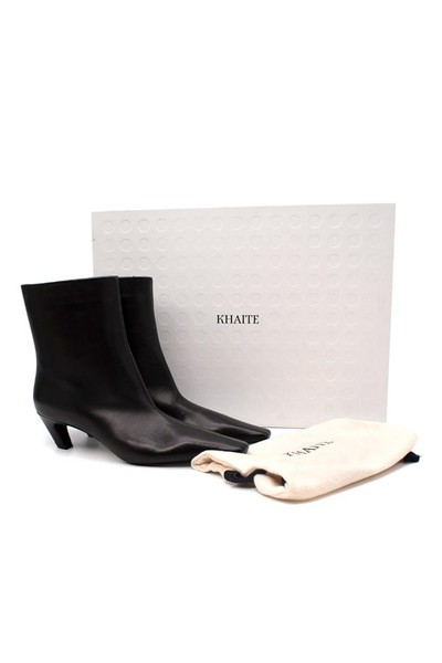 Arizona Black Leather Ankle Boots from Khaite 