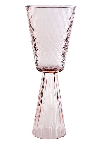 Pink Murano Glass Vase from Les Ottomans