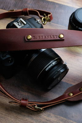 Handmade Italian Leather Adjustable Camera Strap, £68.99