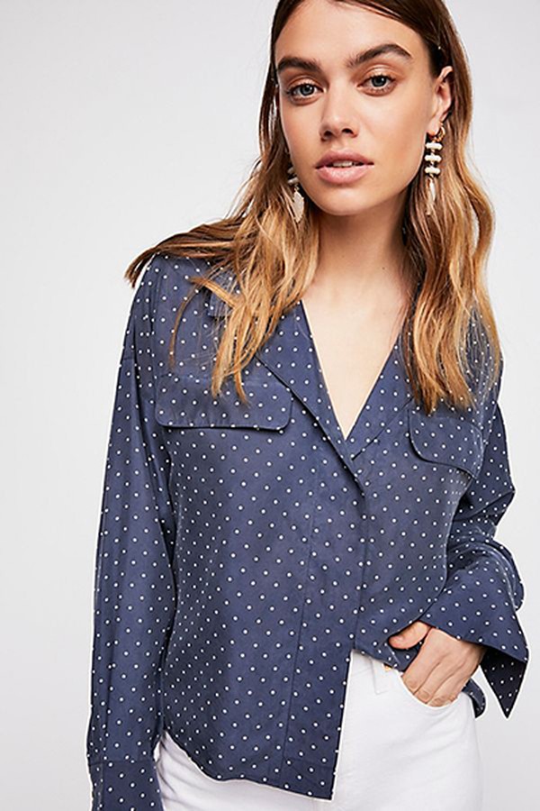 Kim’s Silk Buttondown from Free People