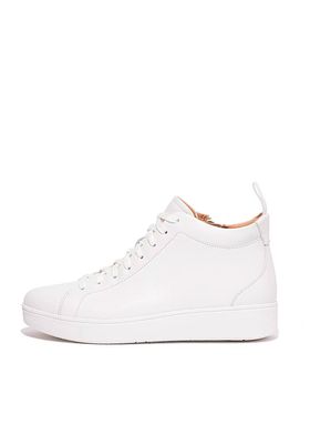 Leather High-Top Trainers