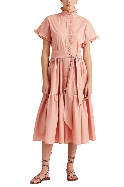 Ruffle-Trim Cotton-Blend Dress from Ralph Lauren