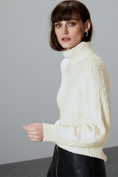 Textured Roll Neck Jumper from M&S