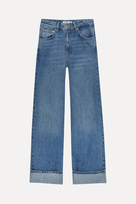 High Waist Jeans With Turn Up Hems from Pull & Bear