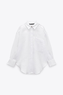Oversized Linen Shirt from Zara