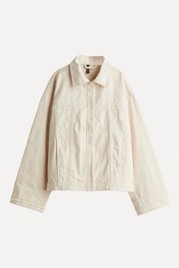 Worn-Look Twill Shacket from H&M