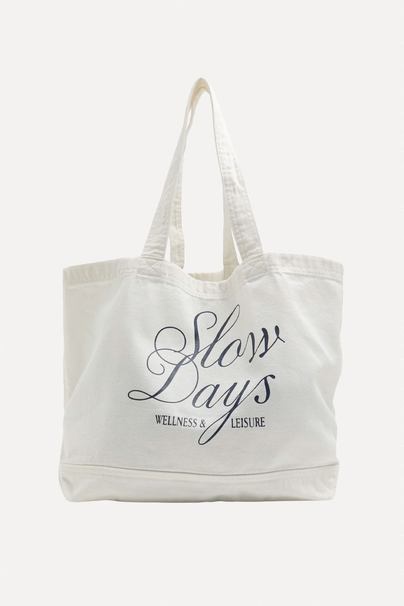 Pure Cotton Canvas Graphic Tote Bag from Marks & Spencer