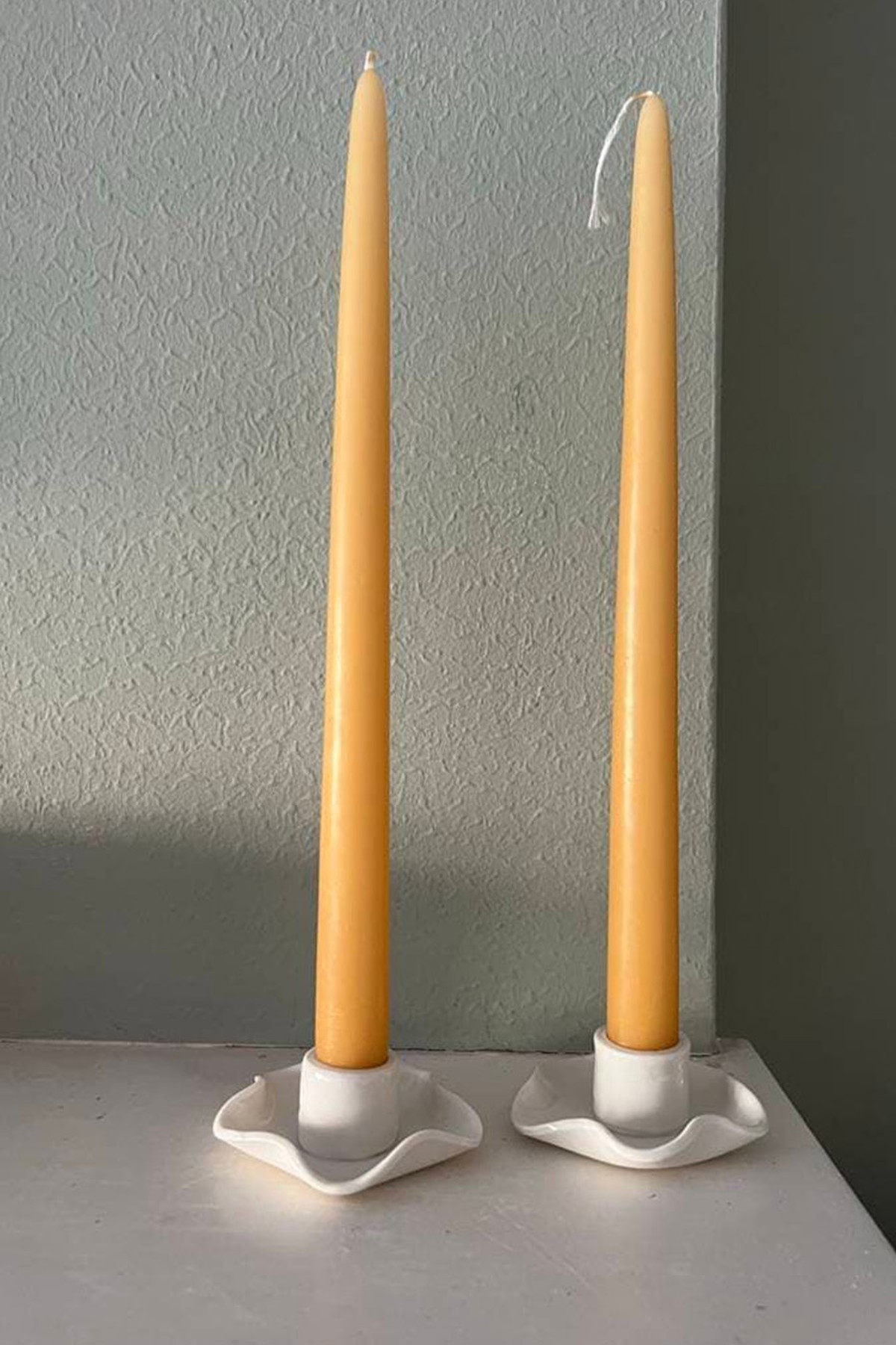 Porcelain Wave Candleholders from Joanna Ling Ceramics 