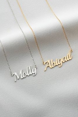 Sterling Silver Name Necklace 