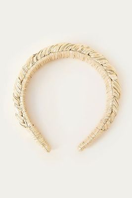 Lilac Gold Braided Headband from Loeffler Randall