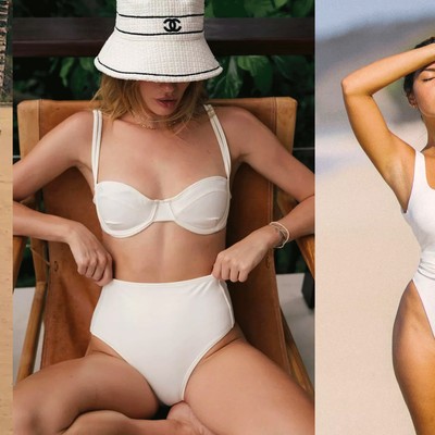 The Round Up: White Swimwear 