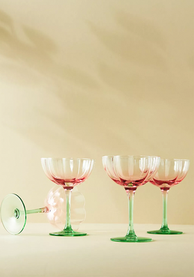 Set Of Four Morro Coupe Glasses from Anthropologie
