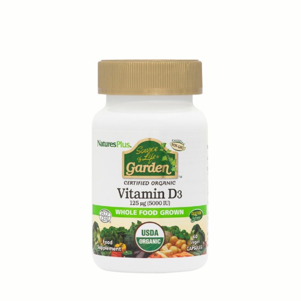Source of Life Garden, Vit D3 & K2, 60 Vegan Capsules  from NaturesPlus