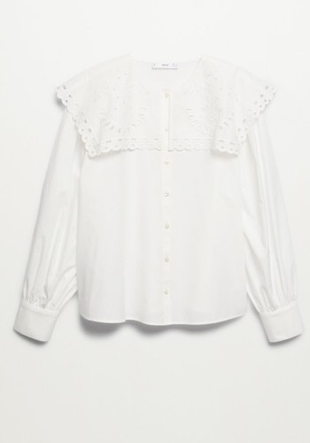 Babydoll Collar Blouse from Mango