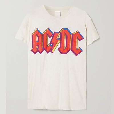 AC/DC Printed Cotton-Jersey T-Shirt from Madeworn 