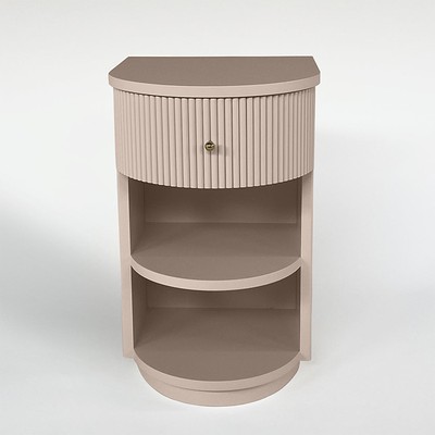 Fluted Bedside Table