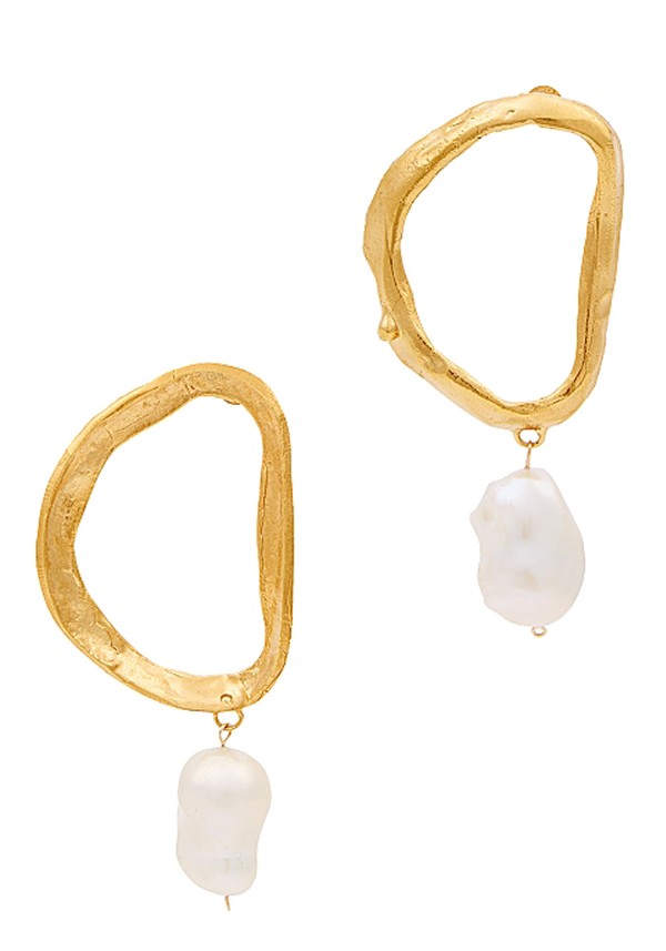 Dantes Shadow 24kt Gold-Plated Earrings from Alighieri