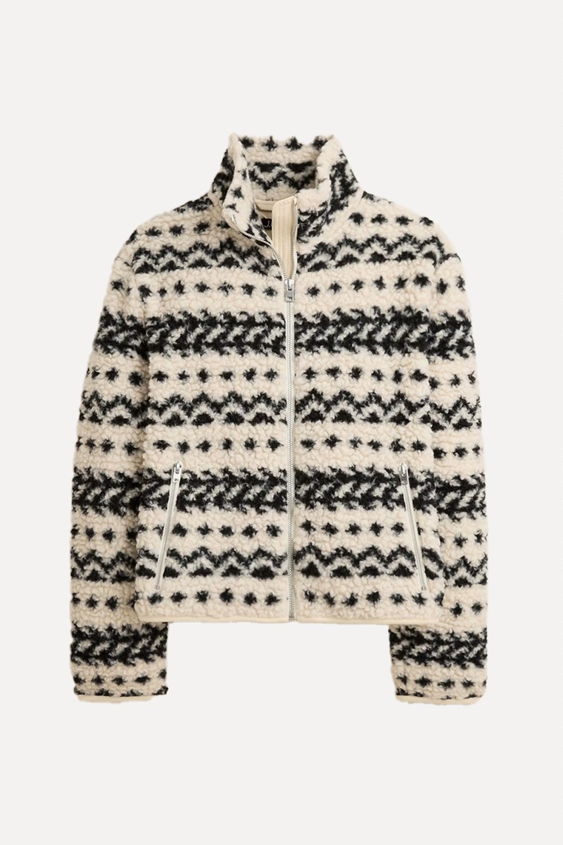 Sherpa Fleece Zip-Up Jacket from J.Crew