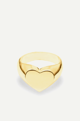NU & MII Heart Signet Gold Ring from Annie Haak
