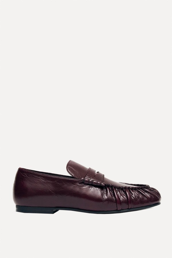 Aven Rift Burgundy Leather Loafers from Alohas