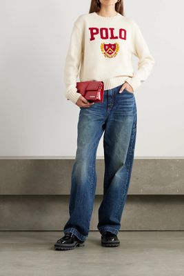 Embroidered Intarsia Wool Sweater from Polo Ralph Lauren