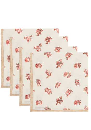 Set-of-Four Montauk Cotton Napkins from D’Ascoli