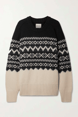 Mae Fair Isle Cashmere Sweater from Khaite
