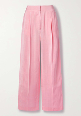 Pleated Woven Wide Leg Trousers from Lvir
