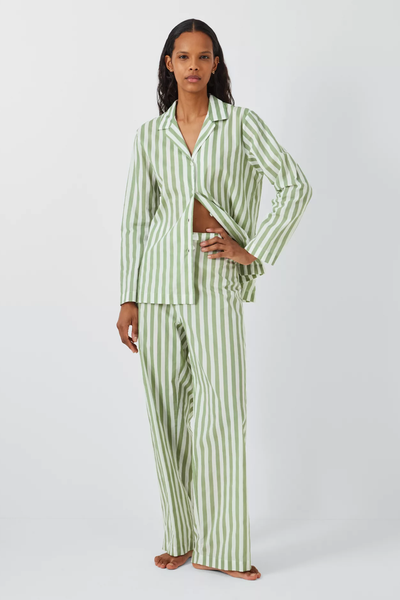 Kate Stripe Shirt Long Pyjama Set from John Lewis & Partners