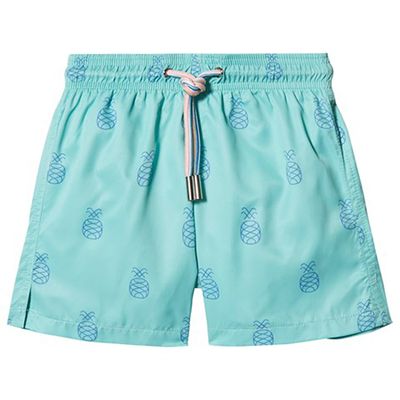 The Nate Swim Shorts Mint Pineapple from Ia Bon