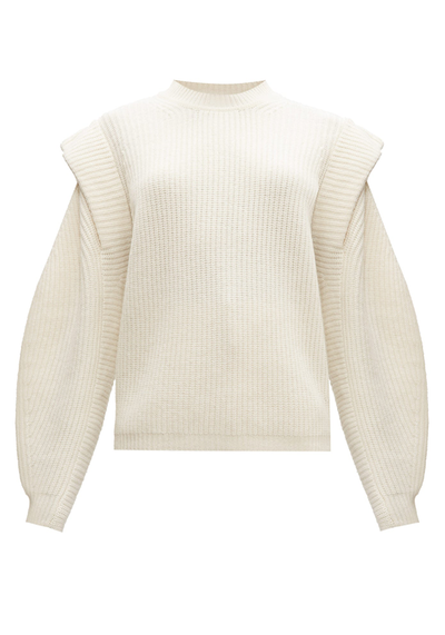 Extended-Shoulder Wool-Blend Sweater from Isabel Marant