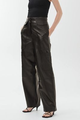 Leather Cargo Trousers from Arket