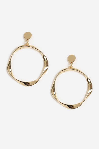 Twist Circle Earrings