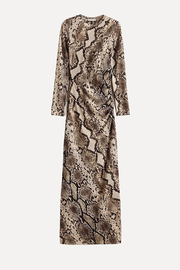 Snakeskin-Print Mesh Dress from H&M