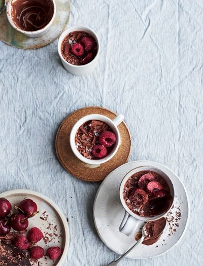 Dark Chocolate & Raspberry Pots