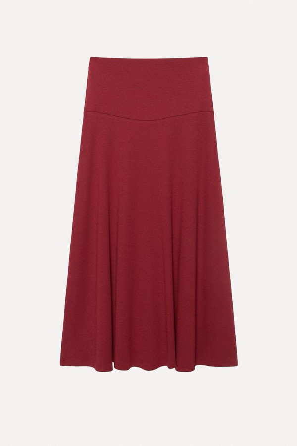 Flared Midi Skirt