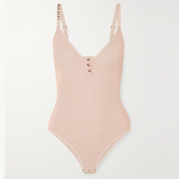 Sandy Ribbed Cotton-Blend Jersey Bodysuit from Love Stories