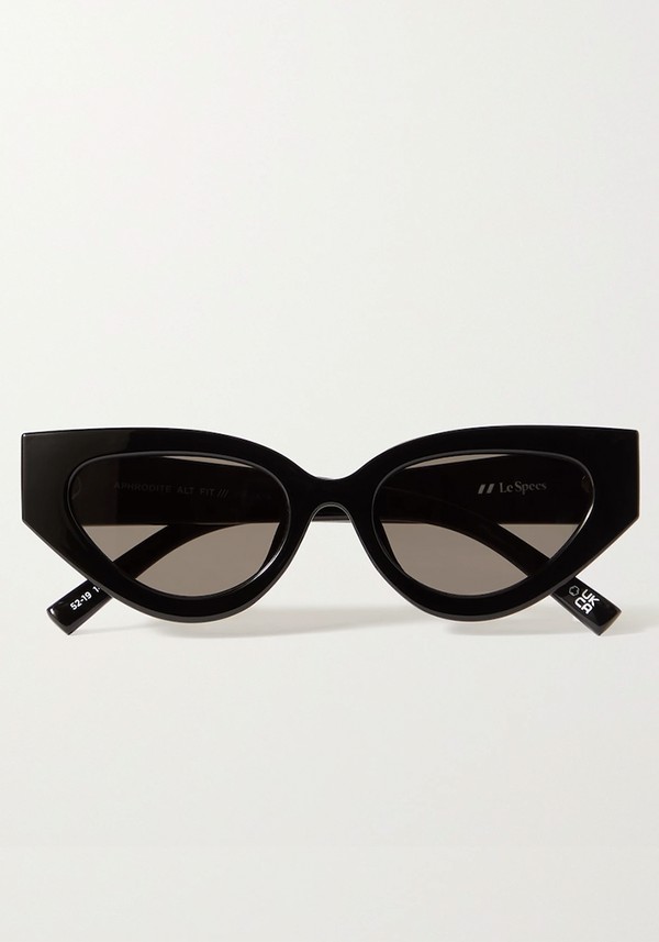 Aphrodite Cat-Eye Acetate & Gold-Tone Sunglasses from Le Specs