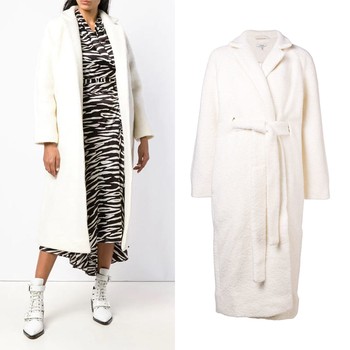 Fenn Long Wrap Coat from Ganni