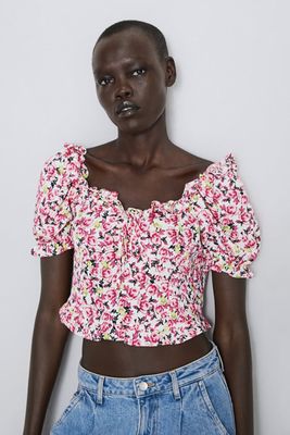 Floral Print Top from Zara