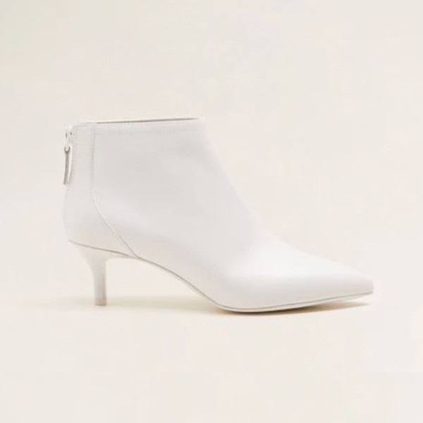 Zipped Leather Ankle Boots from Mango
