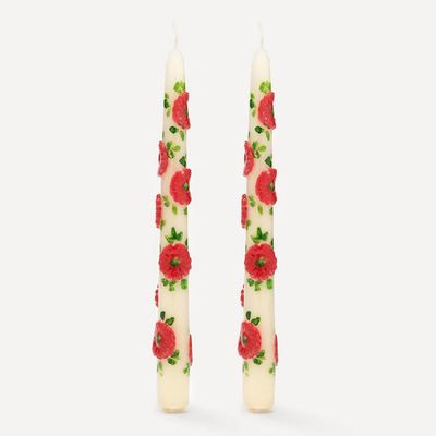 Flower Candles Set Of Two from Anna + Nina