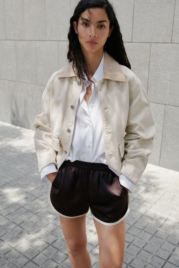 Shorts With Contrasting Trim from Mango