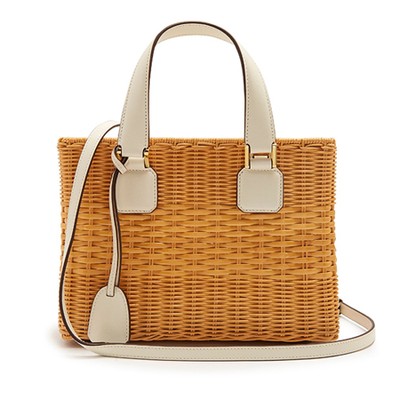 Wicker Basket Bag from Mark Cross