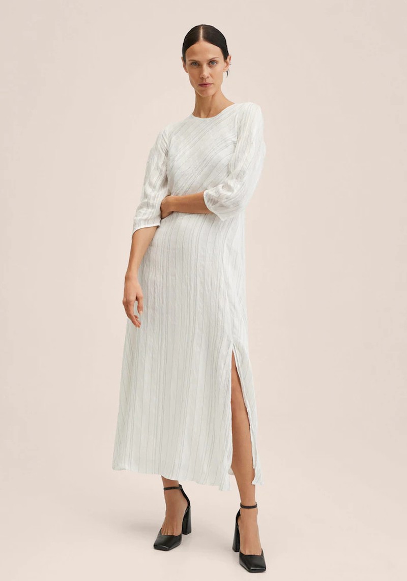 Flowy Striped Dress from Mango