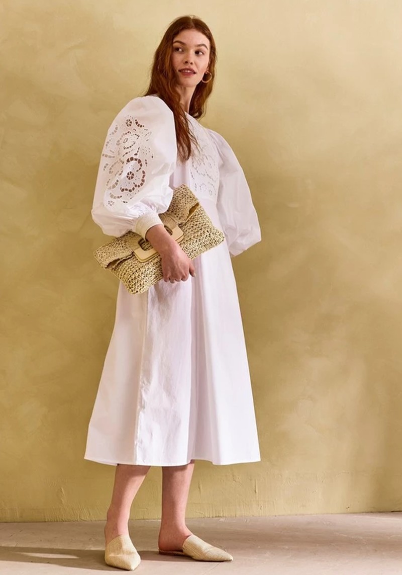 Long Sleeved Dress With Embroidery from Lindex