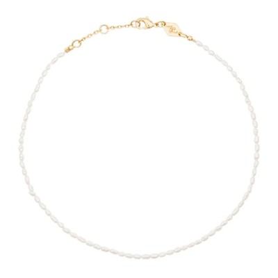 White Wave Pearl Anklet from Anni Lu