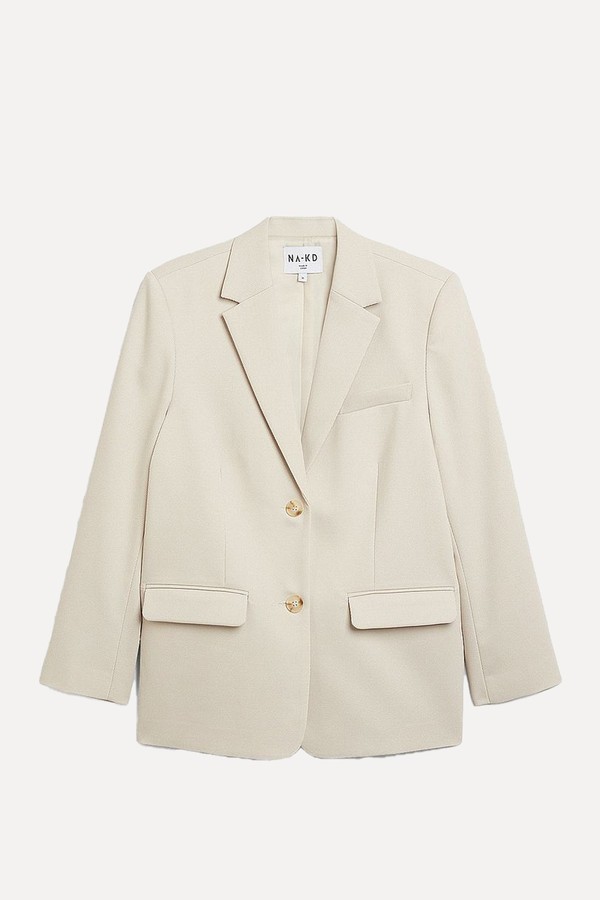Oversized Twill Blazer