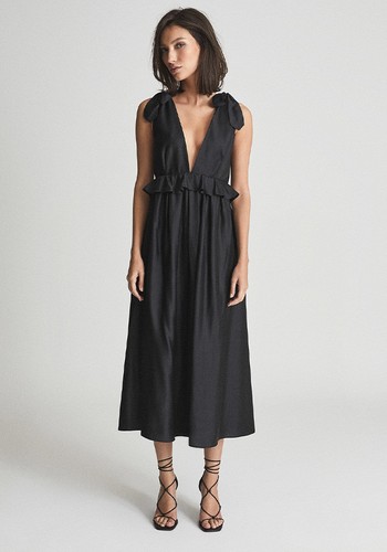 Laura Silk Blend Midi Dress